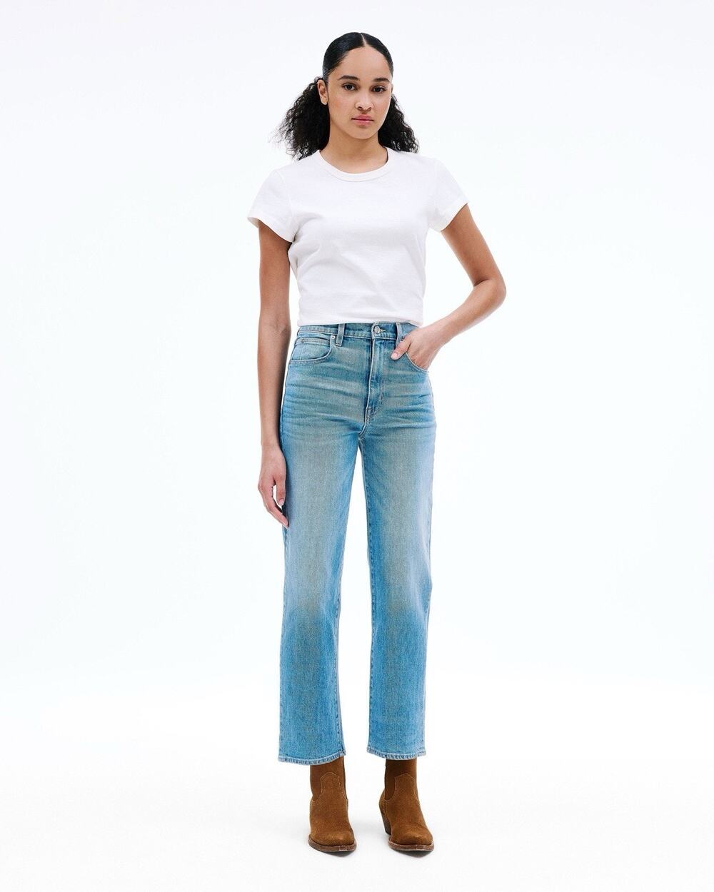 slvrlake london Crop Blue Jeans 25